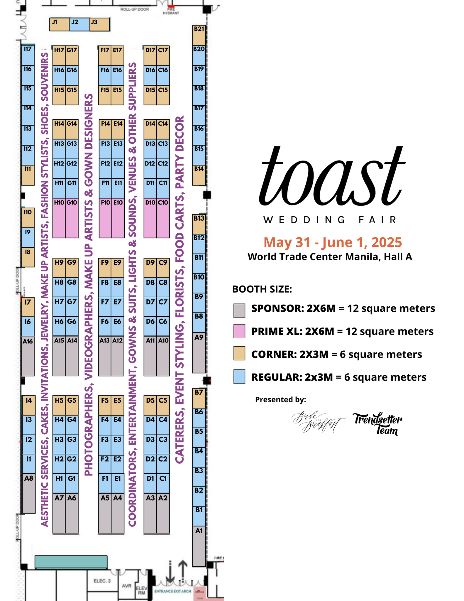 Toast Wedding Fair MAY 31JUNE 1, 2025 HALL A, WTC Manila